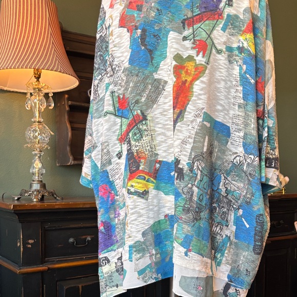 Inoah Colorful Artsy Women's Blouse - Picture 7 of 15
